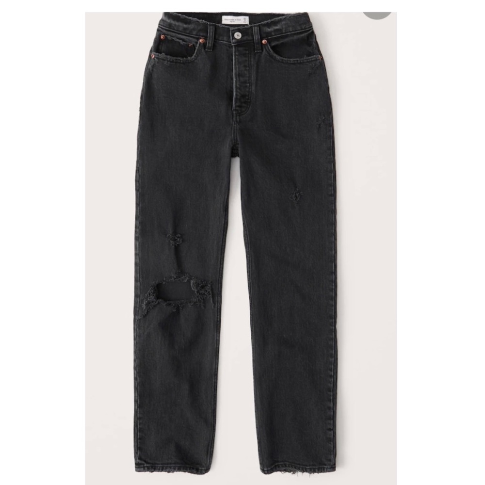 Abercrombie & Fitch Curve Love High Rise Dad Jeans